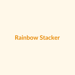 Demo rainbow stacker educational toy for Happy Tots theme testing